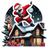 Santa Claus En Dabbing Dance 02