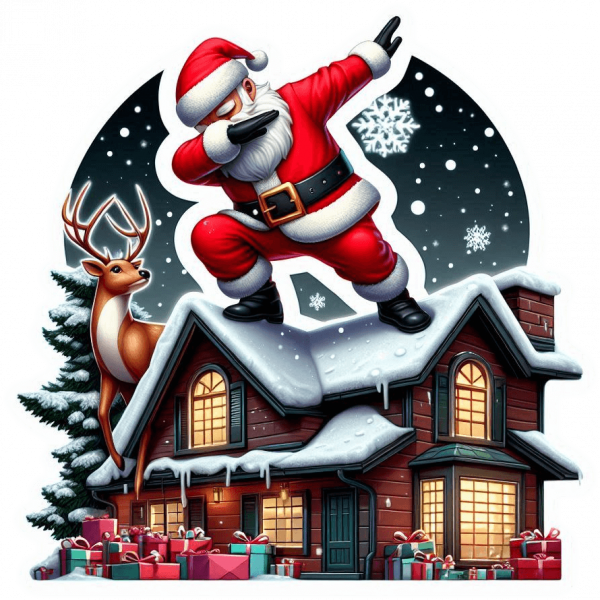 Santa Claus En Dabbing Dance 02
