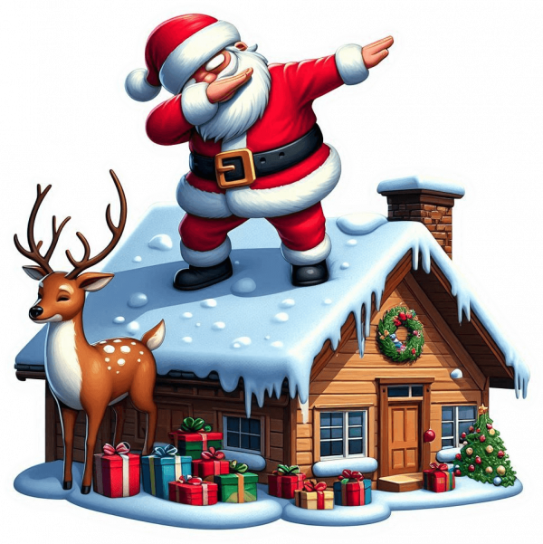 Santa Claus En Dabbing Dance 03