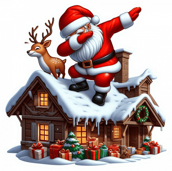 Santa Claus En Dabbing Dance 04