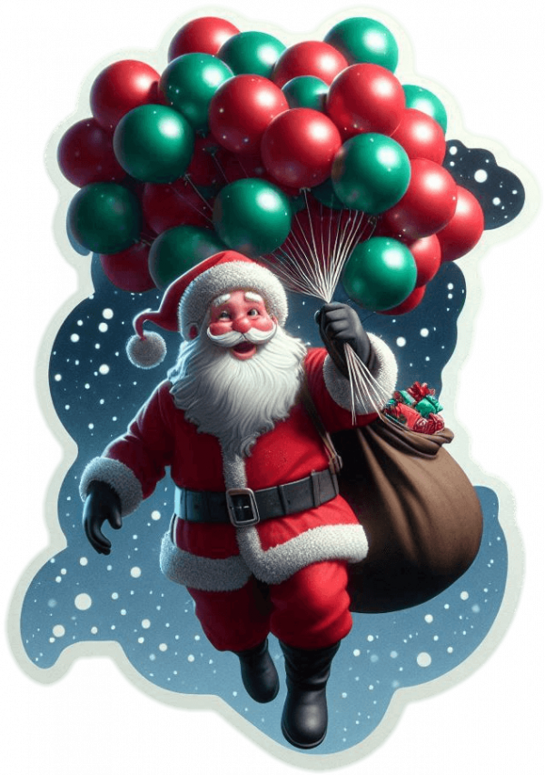 Santa Claus En Globos 01
