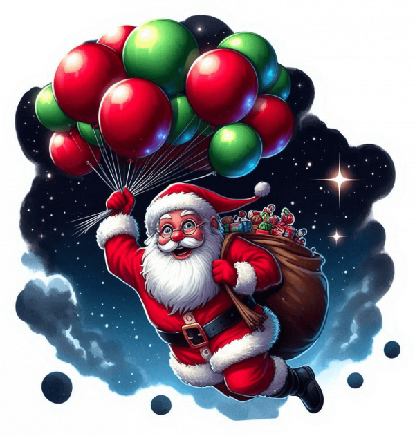 Santa Claus En Globos 02