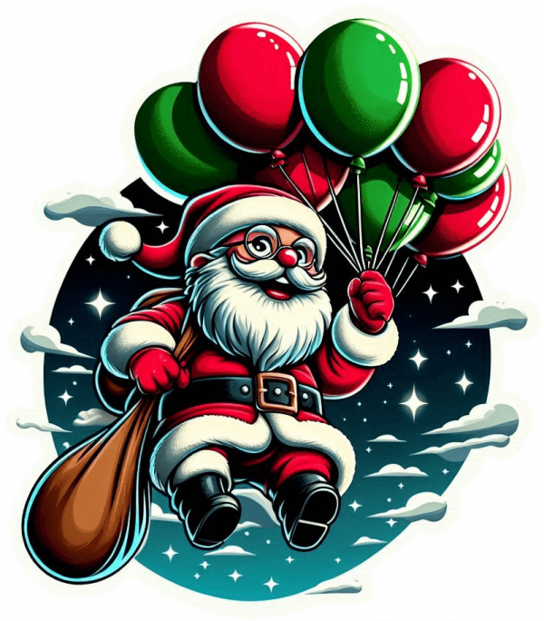 Santa Claus En Globos 03