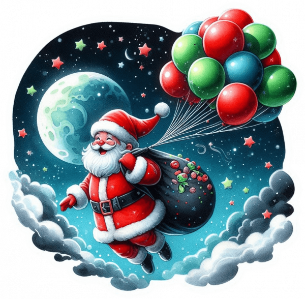 Santa Claus En Globos 04