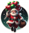 Santa Claus En Globos 06