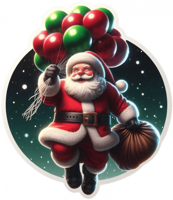 Santa Claus En Globos 06