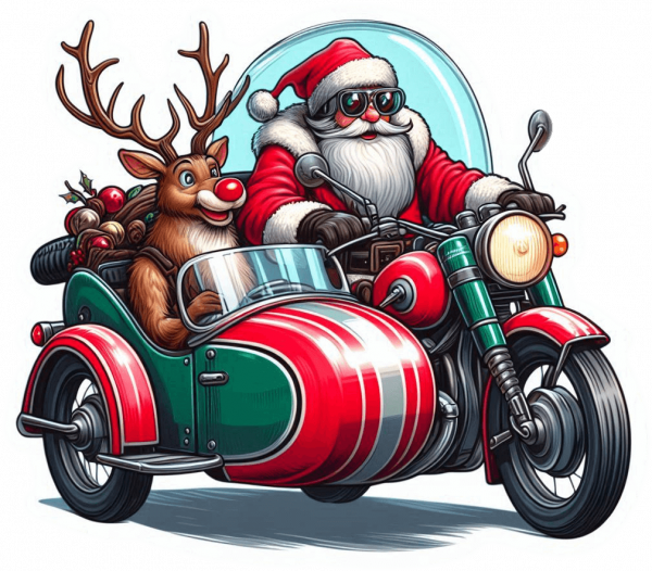 Santa Claus En Sidecar 04