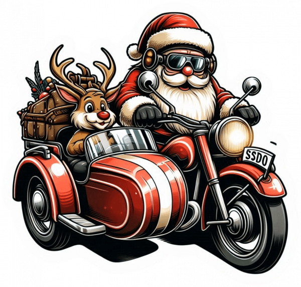 Santa Claus En Sidecar 05
