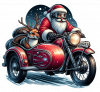 Santa Claus En Sidecar 06