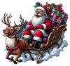 Santa Claus En Su Carruaje 03