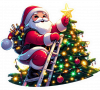 Santa Claus Estrella De Navidad 01