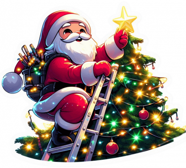 Santa Claus Estrella De Navidad 01