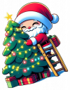 Santa Claus Estrella De Navidad 04
