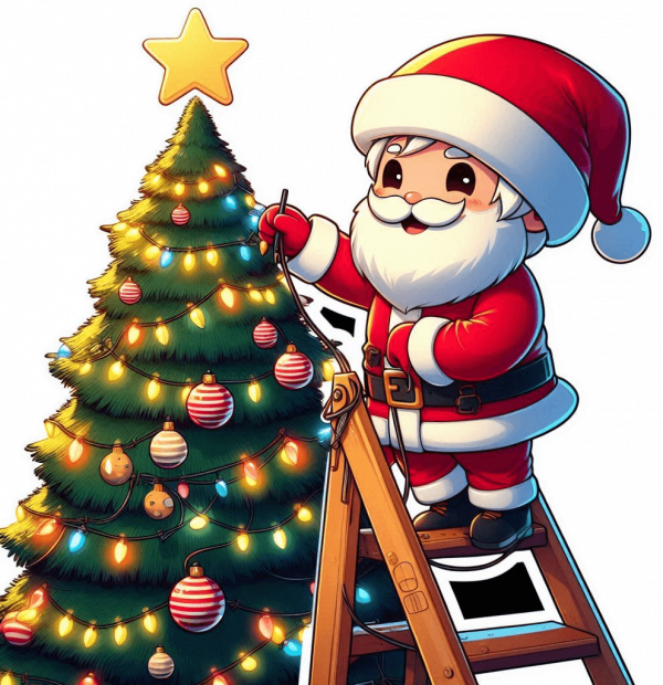 Santa Claus Estrella De Navidad 05