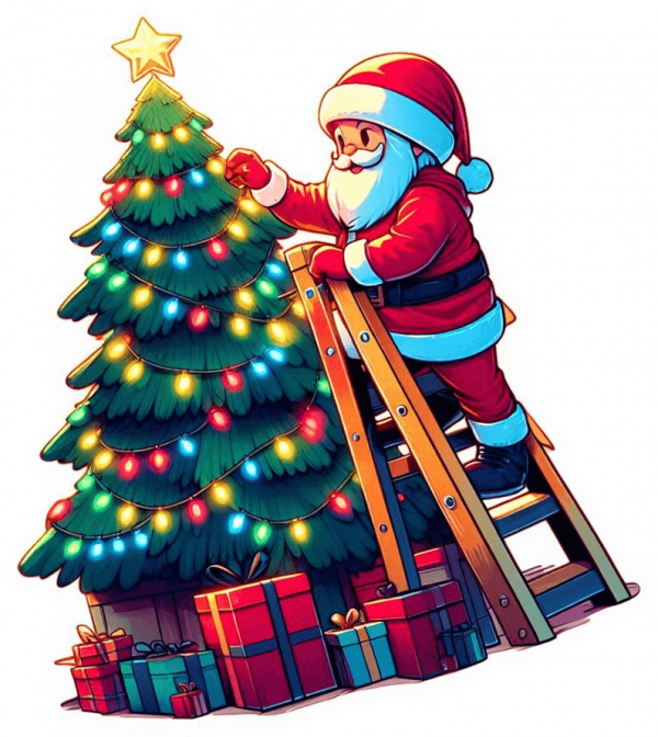 Santa Claus Estrella De Navidad 06