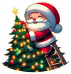 Santa Claus Estrella De Navidad 08
