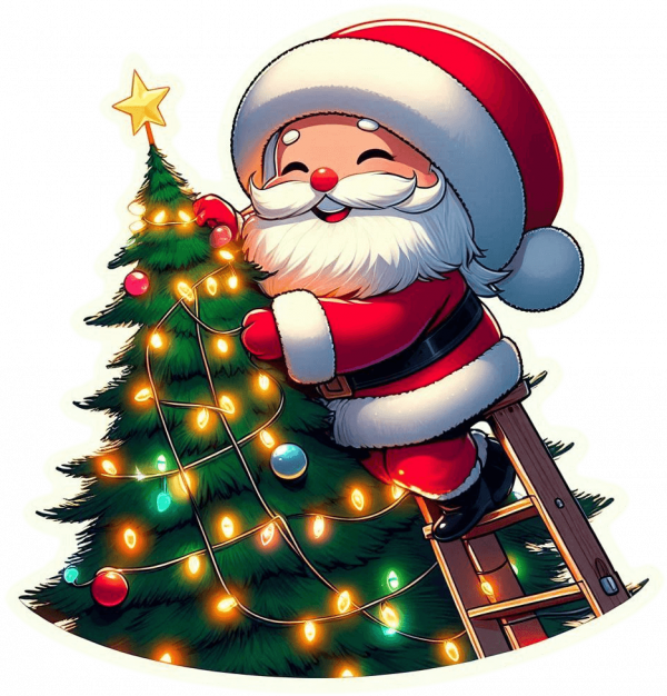 Santa Claus Estrella De Navidad 08