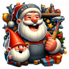 Santa Claus Fabricando Juguetes 02