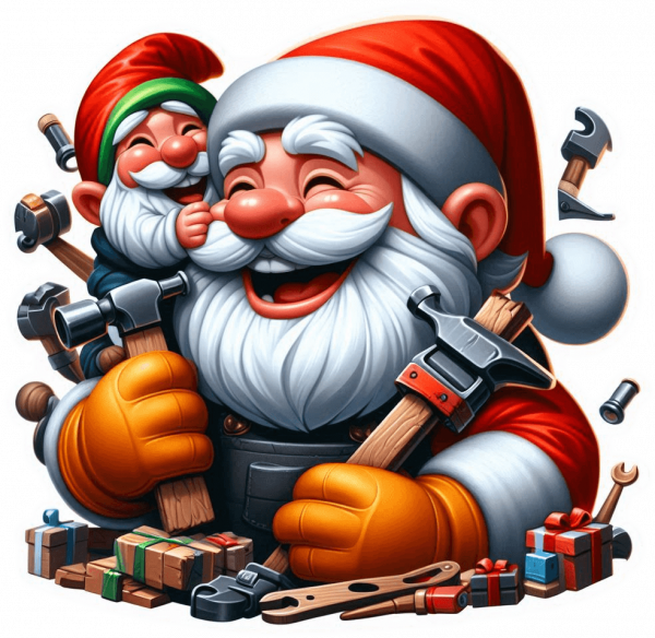 Santa Claus Fabricando Juguetes 03