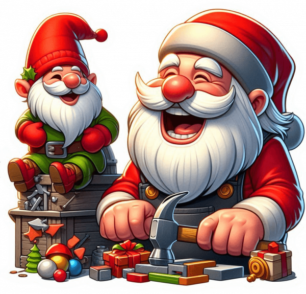 Santa Claus Fabricando Juguetes 04