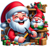 Santa Claus Fabricando Juguetes 05