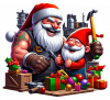 Santa Claus Fabricando Juguetes 07