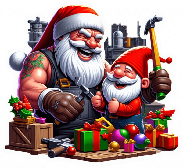 Santa Claus Fabricando Juguetes 07