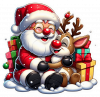 Santa Claus Y Rudolf 04