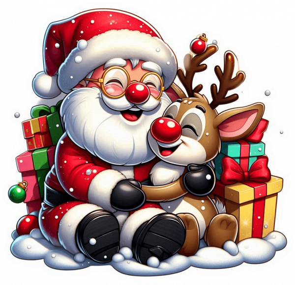 Santa Claus Y Rudolf 04