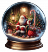 Santa Claus Dentro De Crital 01