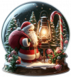 Santa Claus Dentro De Crital 06
