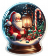 Santa Claus Dentro De Crital 07