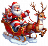 Santa Claus En Trineo 02