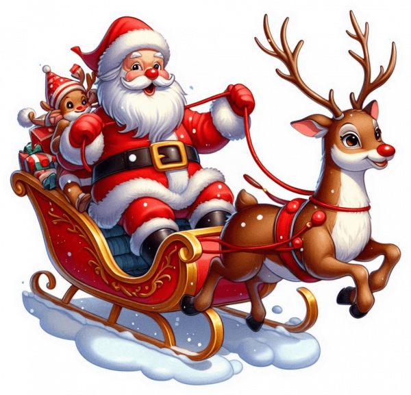 Santa Claus En Trineo 02