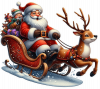 Santa Claus En Trineo 03