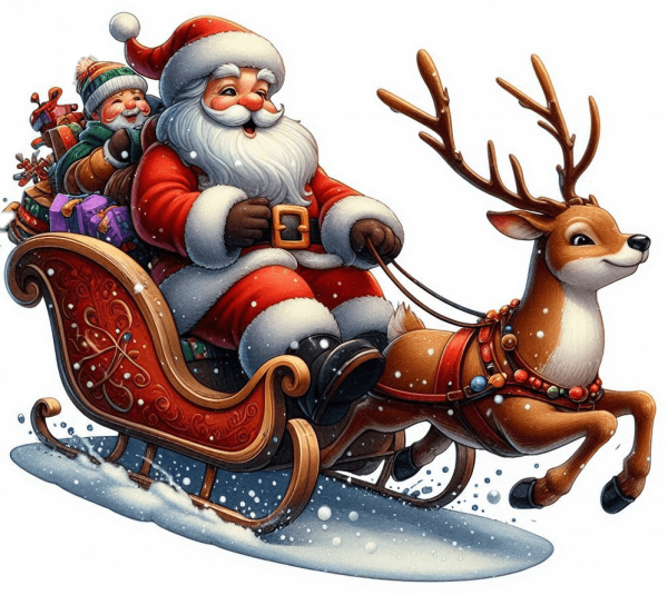 Santa Claus En Trineo 03