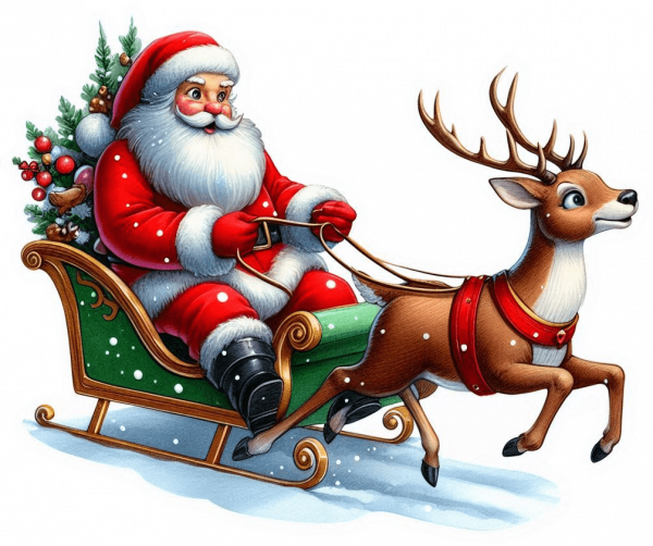 Santa Claus En Trineo 04