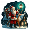 Santa Y Rudolf En Navidad 04
