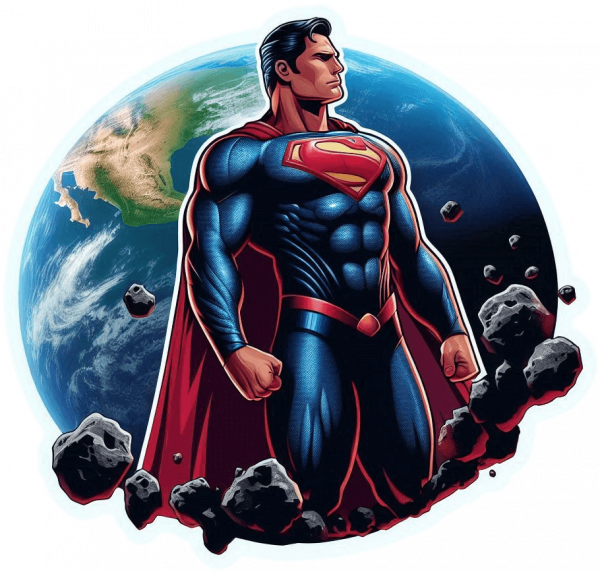 Superman En Asteroide 21