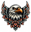 Tatuaje De Aguila Calva 01