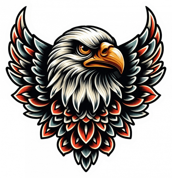Tatuaje De Aguila Calva 01