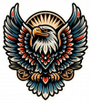 Tatuaje De Aguila Calva 02