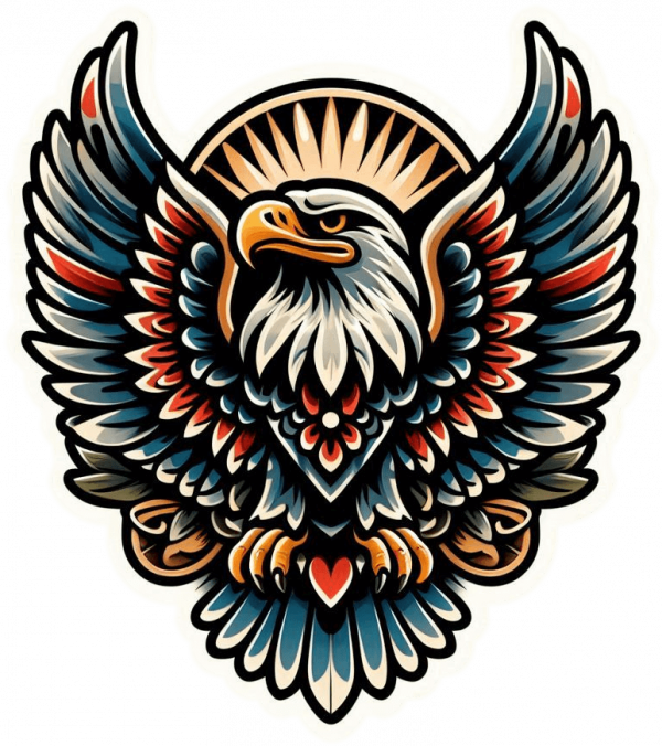 Tatuaje De Aguila Calva 02