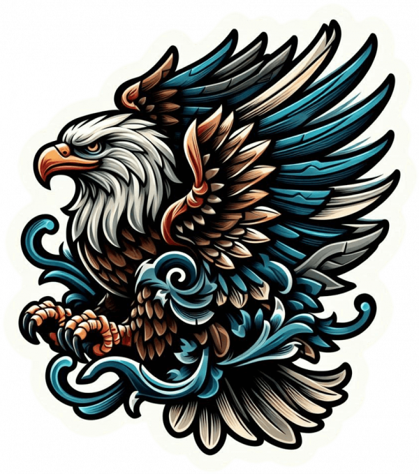 Tatuaje De Aguila Calva 03