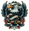 Tatuaje De Aguila Calva 05