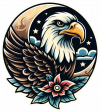 Tatuaje De Aguila Calva 06