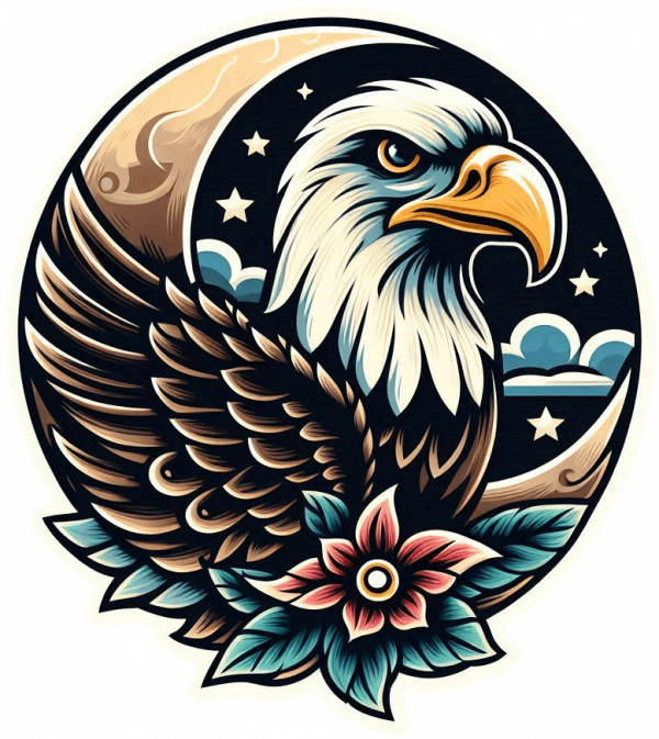 Tatuaje De Aguila Calva 06