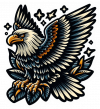 Tatuaje De Aguila Calva 07