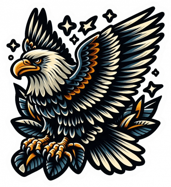 Tatuaje De Aguila Calva 07