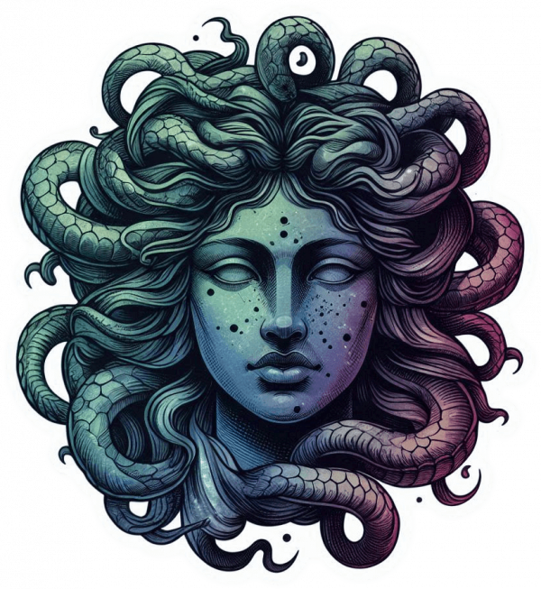 7772-Tatuaje de Medusa Japones 03 Tatuaje De Medusa Japones 03